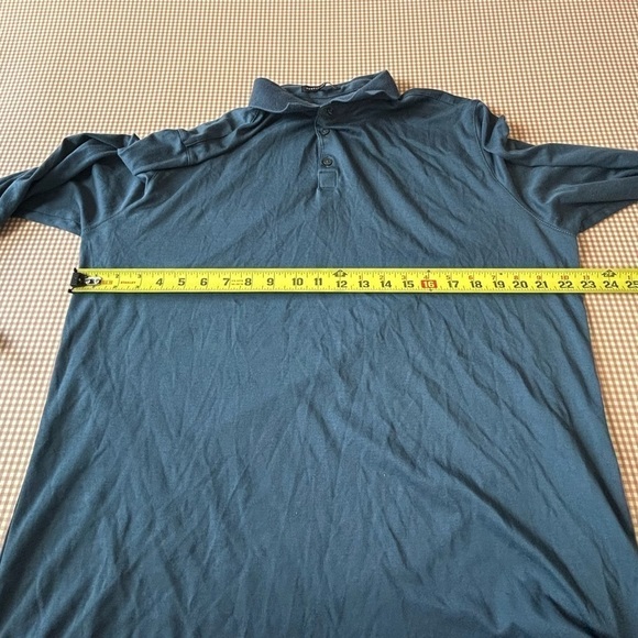 ROBERT BARAKETT THE BARAKETT LONG-SLEEVE POLO-night Teal. Size XXL - Picture 9 of 15